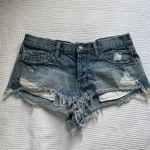 Free People Jean Shorts